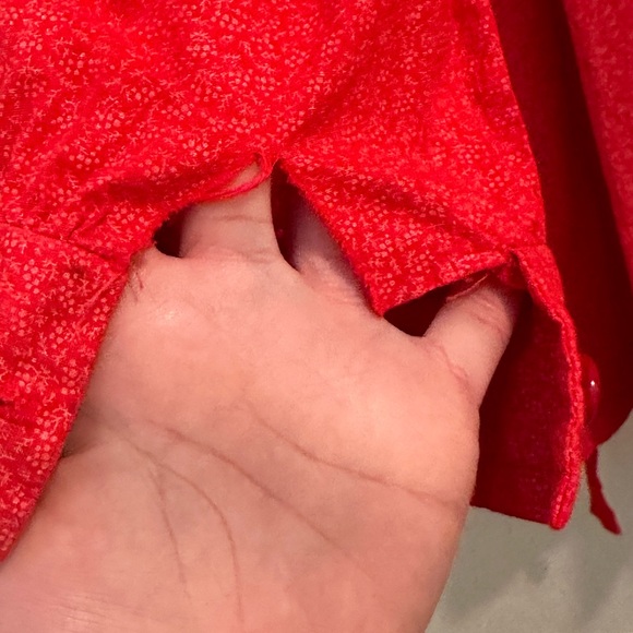 Vintage orange Wrap Dress - Picture 4 of 8